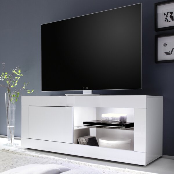 TV stolek BASIC I (Bílá lesk)