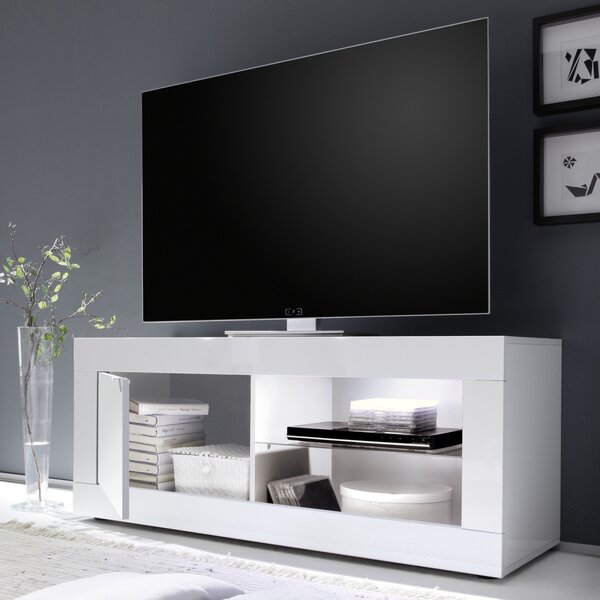 TV stolek BASIC I (Bílá lesk)
