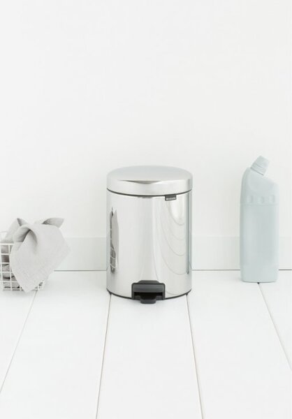 Brabantia Pedálový odpadkový koš newIcon - 5 L, lesklá ocel