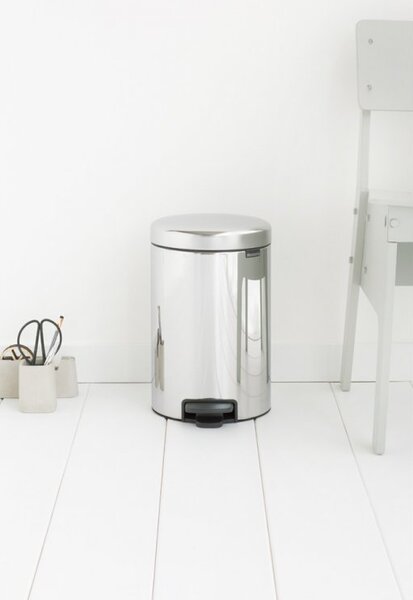 Brabantia Pedálový odpadkový koš newIcon - 12 L, lesklá ocel