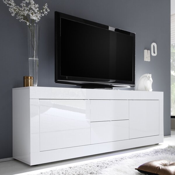 TV stolek BASIC III (Bílá lesk)