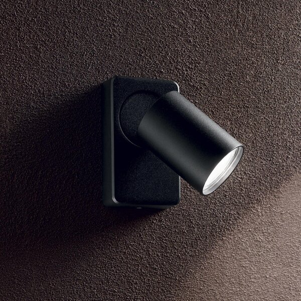 Ideal Lux 229010 stropní a nástěnná bodová lampa Rudy 1x35W | GU10 - černá