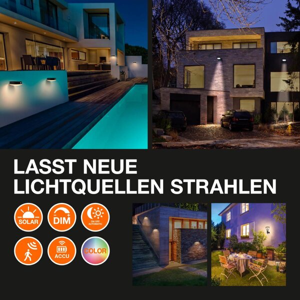 LEDVANCE LED venkovní nástěnné solární svítidlo ENDURA Style s čidlem 3.6W 3000K 4058075763210