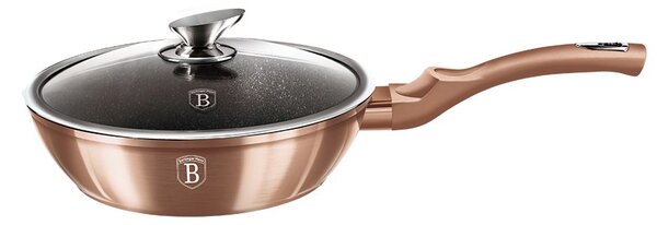 Pánev hluboká s poklicí 24 cm Rosegold Metallic Line