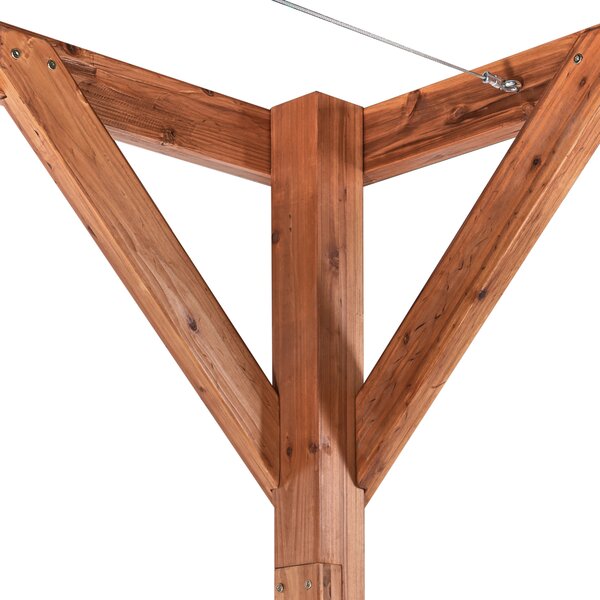 Zahradní pavilon VILLAROSA 320 cm 380 cm Borovicové dřevo Hnědá/Béžová