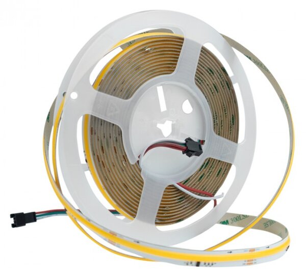 LED páska digitální COB 24V 5m 65W 3000K 1170lm digitální efekt tekoucí vody