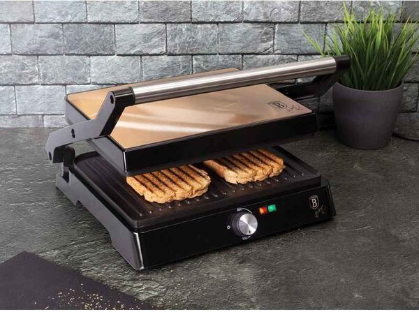 Kontaktní gril s nepřilnavým povrchem 2000 W Rosegold Metallic Line