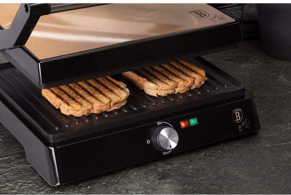 Kontaktní gril s nepřilnavým povrchem 2000 W Rosegold Metallic Line