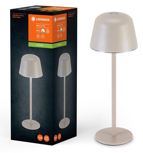LEDVANCE LED venkovní stolní lampa Endura Style CCT USB béžová 4099854185342