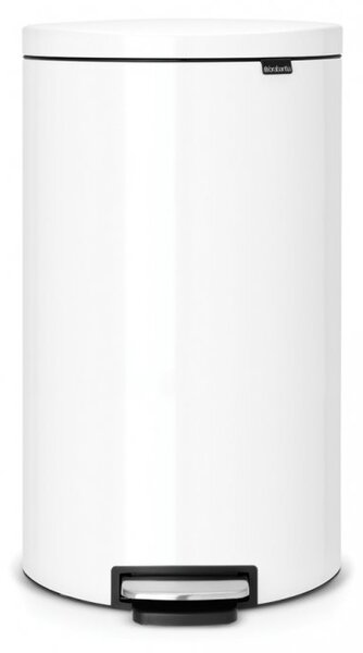 Brabantia Pedálový odpadkový koš FlatBack+ - 30L, bílá