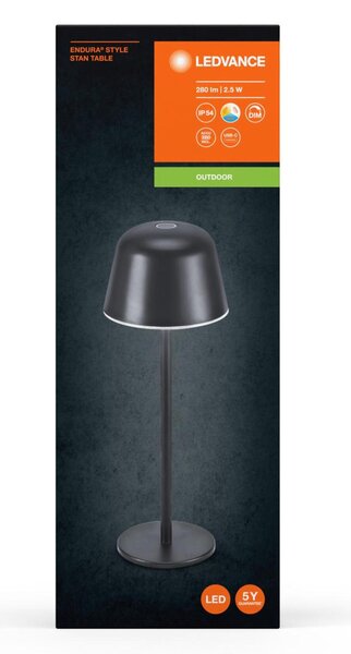 LEDVANCE LED venkovní stolní lampa Endura Style CCT USB tmavá šedá 4099854185366