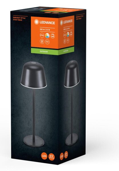 LEDVANCE LED venkovní stolní lampa Endura Style CCT USB tmavá šedá 4099854185366