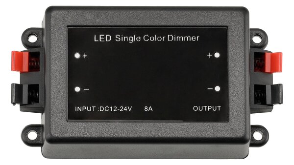 Stmívač LED ovladače pro pásky 12V 24V MONO regulátor s dálkovým ovládáním 8A 96W