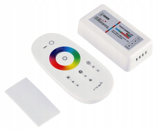 Dálkové ovládání pro RGB LED pásky s dotykovým ovládáním, více funkcí pro LED pásky, max. 216 W