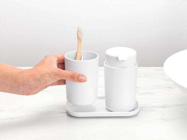 Brabantia Umyvadlová sada, 3ks, bílá