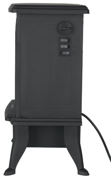 Volně stojící elektrický krb s imitací ohně BestBerg BBES-2000B / 2000 W / černá