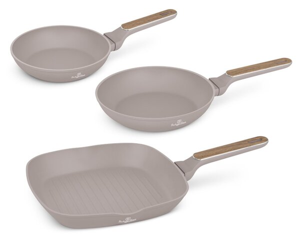 Sada pánví s titanovým povrchem 3 ks Taupe Nordic Collection