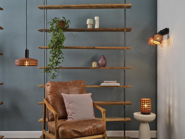 LEDVANCE stolní lampa Clay Windows 1xE27 hnědá 4058075841024