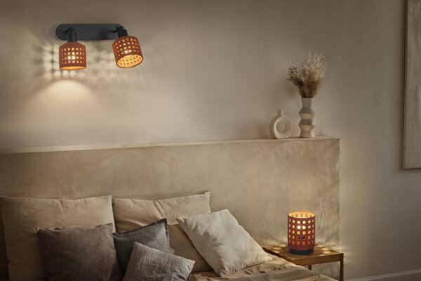 LEDVANCE stolní lampa Clay Windows 1xE27 hnědá 4058075841024
