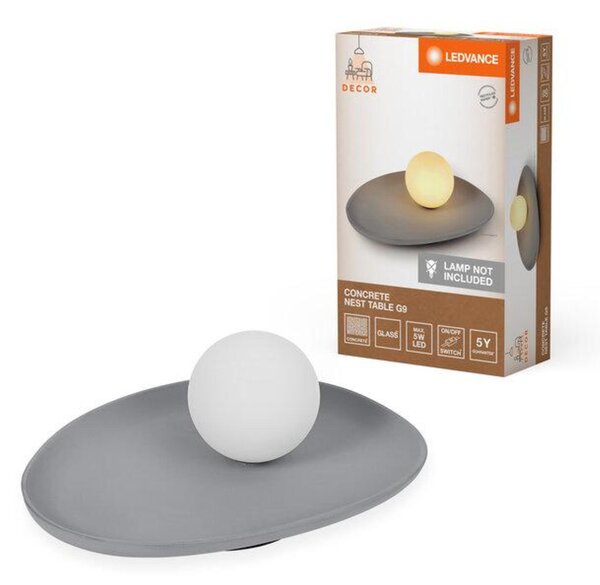 LEDVANCE stolní lampa Concrete Nest 1xG9 šedá 4058075841208