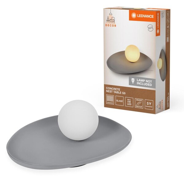 LEDVANCE stolní lampa Concrete Nest 1xG9 šedá 4058075841208