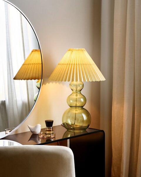 Stolní lampa SENGWA Sklo Zelená