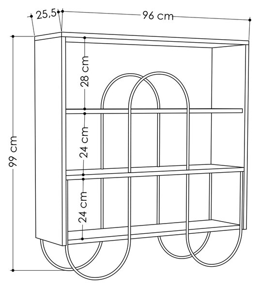 ASIR Komoda NORFOLK CONSOLE bílá