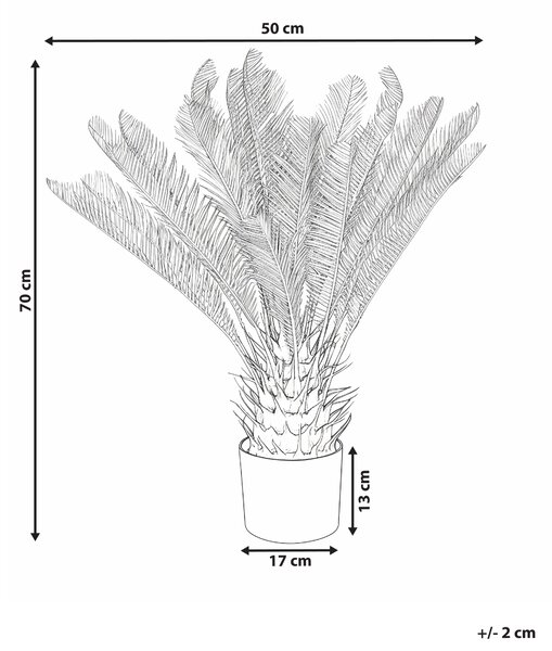 Umělá rostlina ARECA PALM TREE 70 cm Zlatá