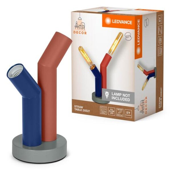 LEDVANCE stolní lampa Straw 2xE27 multicolor 4058075838864