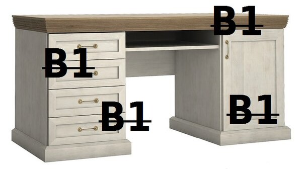 Obývací pokoj - sektorový nábytek Royal B1 - skladem doprodáno, Royal psací stůl B1 - skladem