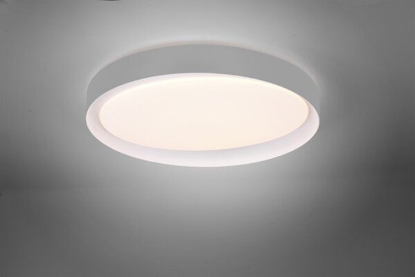 Trio R62712411 LED stropní svítidlo Zeta 1x24W | 2000lm | 2700-6500K | IP20 - stmívatelné, nastavení teploty osvětlení, dálkové ovládání, šedá s bílou