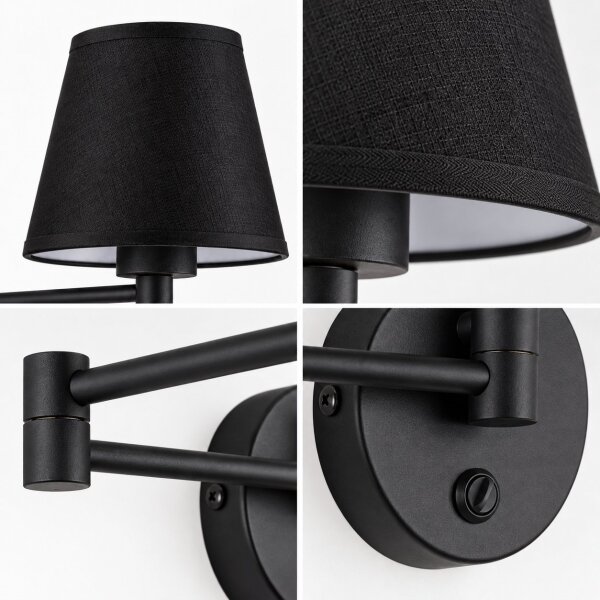 BRILAGI - Nástěnná lampa NUBILA 1xE27/15W/230V černá
