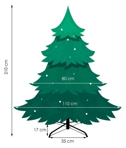 Vánoční stromek Smrk Exclusive alpský 210 cm