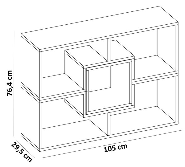 ASIR Knihovna BELED bílá