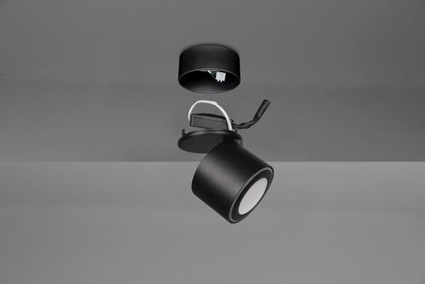 Trio 652910132 LED přisazené stropní bodové svítidlo Taurus 1x3,5W + 1x1,5W | 450lm | 3000K | IP20 - oddělené vypínače, černá