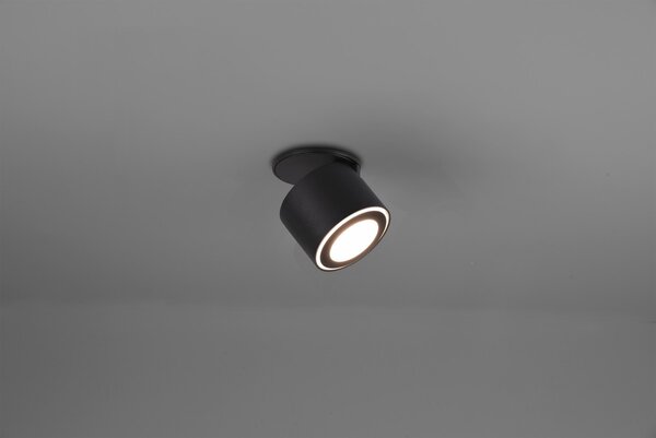 Trio 652910132 LED přisazené stropní bodové svítidlo Taurus 1x3,5W + 1x1,5W | 450lm | 3000K | IP20 - oddělené vypínače, černá