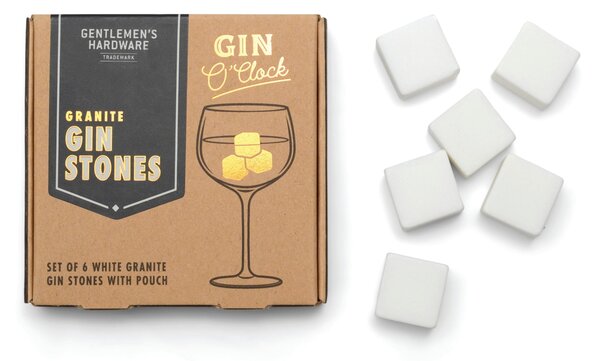 Chladící kameny do nápoje Gin Stones White – set 6 ks