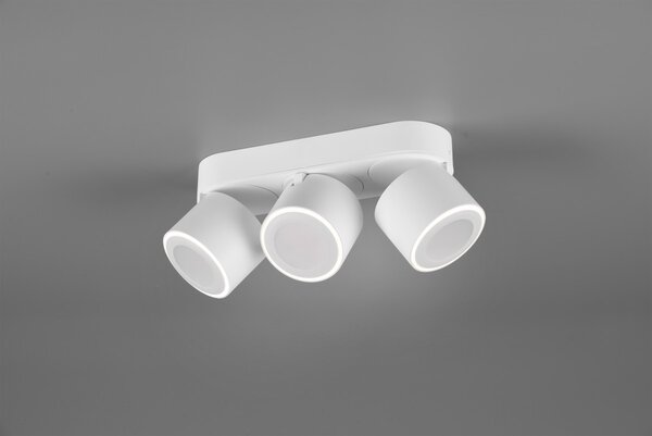 Trio 652910232 LED přisazené stropní bodové svítidlo Taurus 3x3,5W + 3x1,5W | 1350lm | 3000K | IP20 - oddělené vypínače, bílá