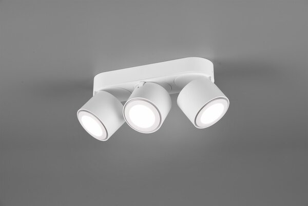Trio 652910232 LED přisazené stropní bodové svítidlo Taurus 3x3,5W + 3x1,5W | 1350lm | 3000K | IP20 - oddělené vypínače, bílá