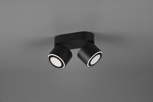 Trio 652910232 LED přisazené stropní bodové svítidlo Taurus 2x3,5W + 2x1,5W | 900lm | 3000K | IP20 - oddělené vypínače, černá