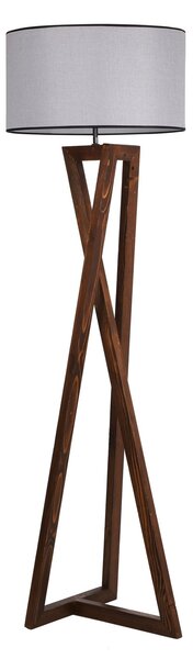 ASIR Stojací lampa MACKA ořech šedá