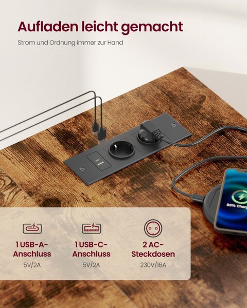 Rohový kancelářský stůl LWD132KD01