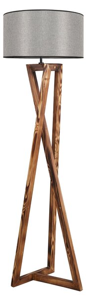 ASIR Stojací lampa MACKA hnědá šedá