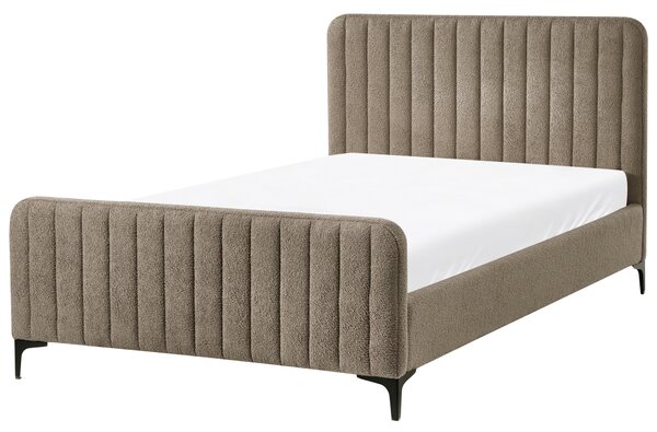 Postel Buklé LUNAN 120 x 200 cm Taupe