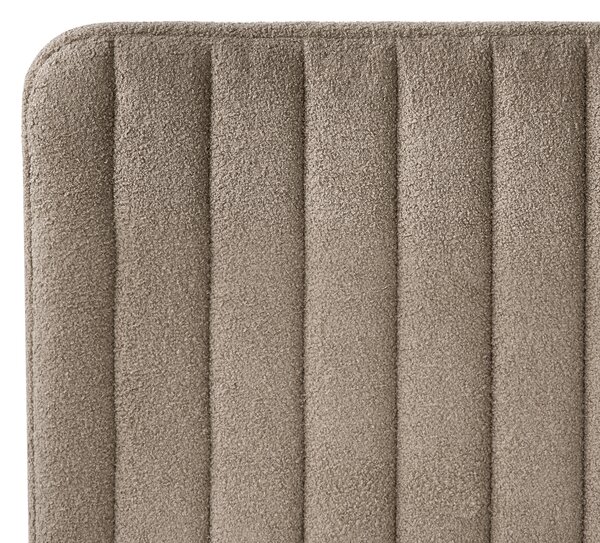 Postel Buklé LUNAN 120 x 200 cm Taupe