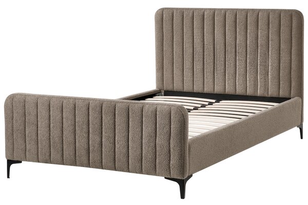 Postel Buklé LUNAN 120 x 200 cm Taupe