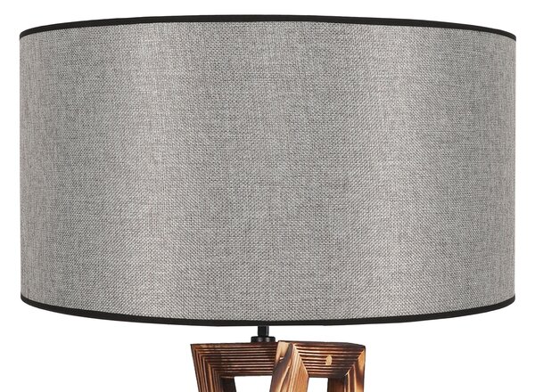 ASIR Stojací lampa MACKA hnědá šedá
