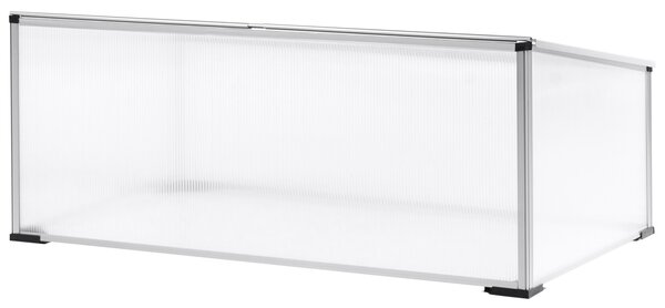Zahradní skleník SERIFOS 100 cm 60 cm Stříbrná