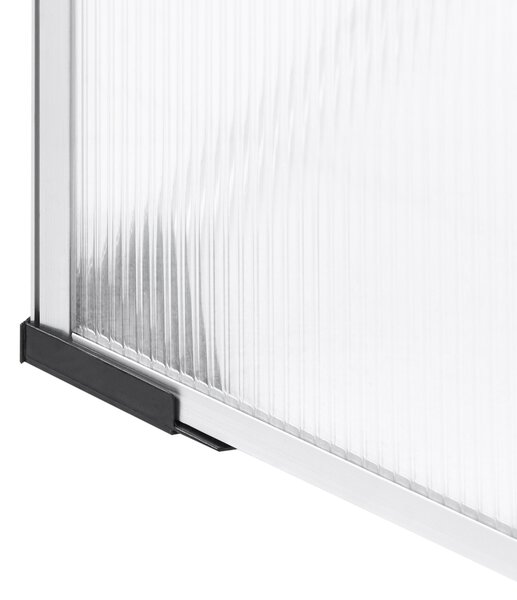 Zahradní skleník SERIFOS 100 cm 60 cm Stříbrná