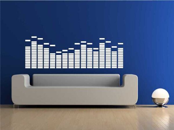 Samolepka na stěnu - Equalizer - dekorace-steny.cz - 40 x 120 cm - 009